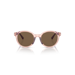 Óculos De Sol Para Crianças Emporio Armani Feminino 0ek4185 Transparent Pink Dark Brown